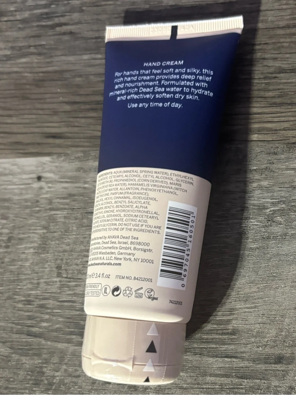 AHAVA Dead Sea Naturals Hand Cream Moisturizer NEW